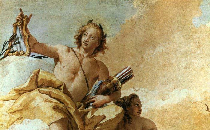 TIEPOLO, Giovanni Domenico Apollo and Diana France oil painting art